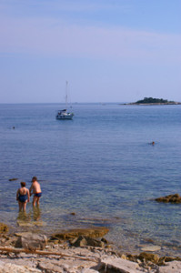 Beach in Istria, Croatia