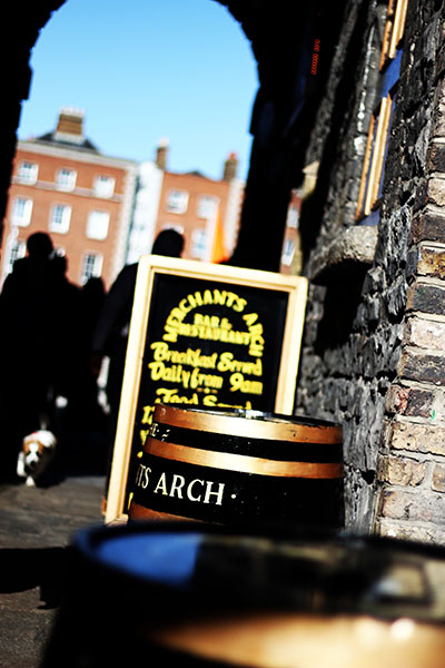 Entering Temple Bar.