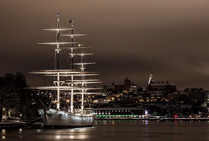 Sailing ship in Stockholm