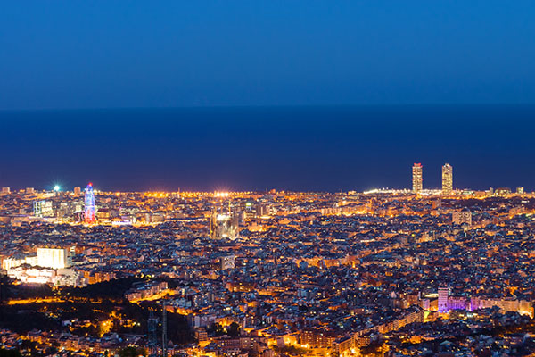 Barcelona by night