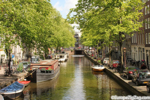 Lesser known canal in Amsterdam