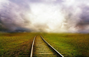 Rail into the horizon.