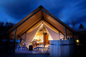 Lake Bled in Slovenia. Courtesy of Glamping Hub.