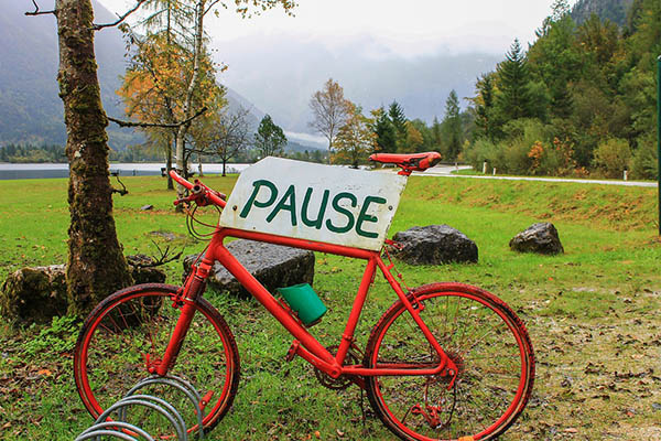 A bike that says.. Pause!