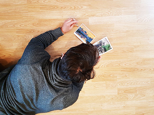 Writing postcards