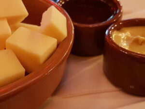 Cheese and mustard in Maastricht.
