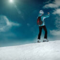 Skiing on a sunny day!