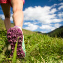 Person hiking in nature