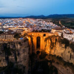 Ronda in Spain, seen from above