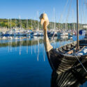 Old viking ship