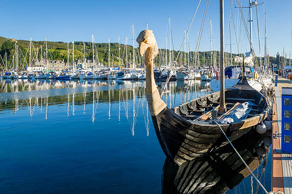 Old viking ship