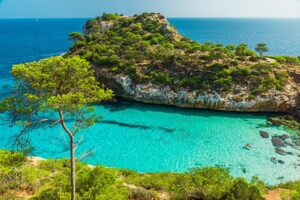 Calo Des Moro, Mallorca, in Spain