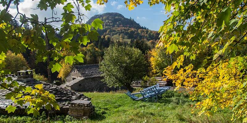 Autumn in Auvergne in the Loire Valley