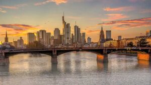 The Frankfurt skyline