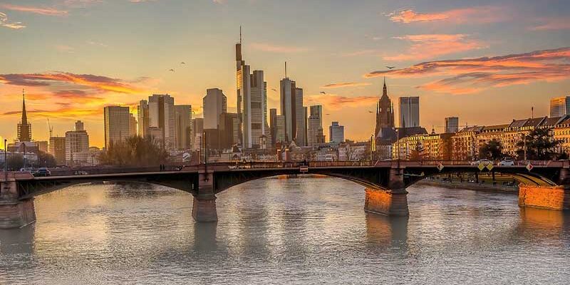 The Frankfurt skyline