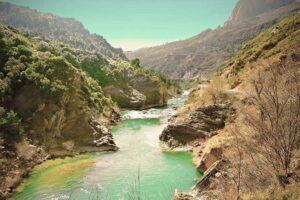 River Aragon in Pyrenees.