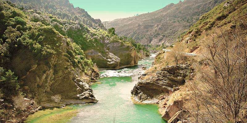 River Aragon in Pyrenees.