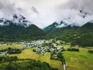 Town in the French Pyrenees.