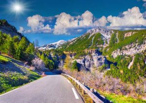 Col De La Bonette Pass in France