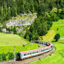 Train at the Brenner pass