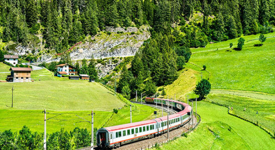 Train at the Brenner pass