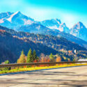 Zugspitze mountain peaks in Germany