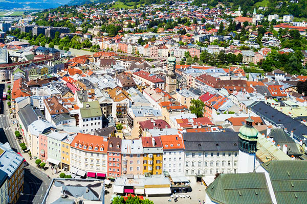 Rooftops in Innsbruck, Austria