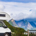 Camper at Lofoten in Norway.