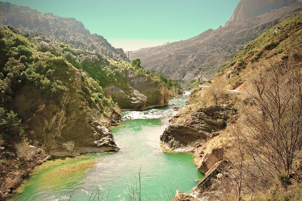 The river Aragon in the Pyrenees, Spain.