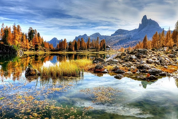 Lago Federa in the Italian Dolomites.