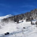 Ski slopes in Livigno, Italy.