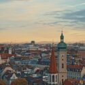 Panorama of Munich, Germany.