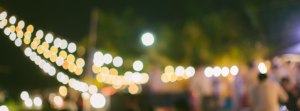 Blurred lights at a festival.