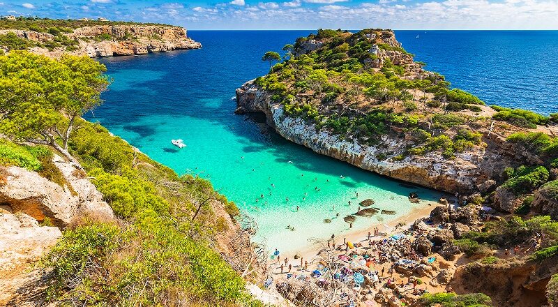 View Of Cala Moro Beach, Majorca