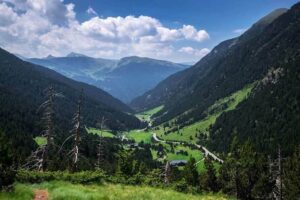 Andorra mountains and valley.