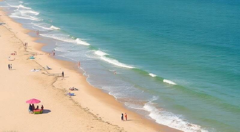Beach in France.