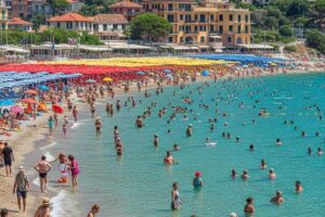 Crowded beach, no thanks.
