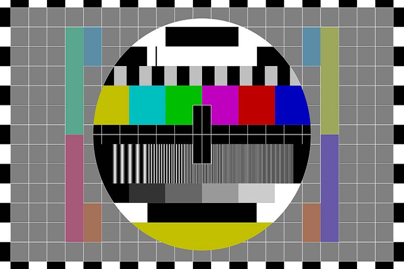 TV test pattern.