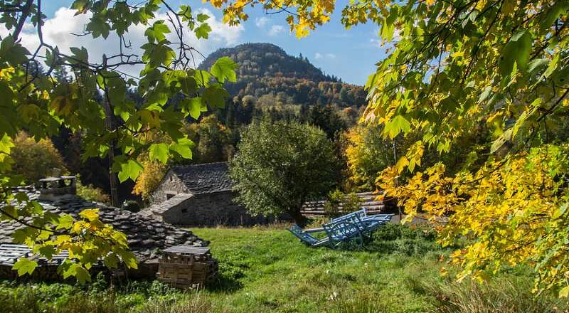 Fall in Auvergne, France